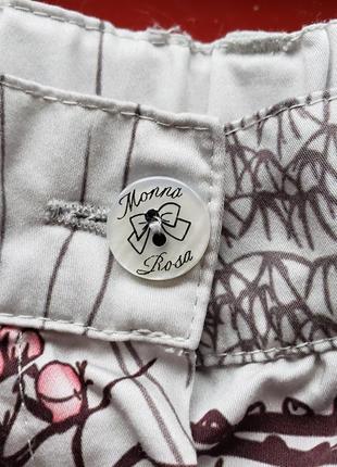 Monna rosa літні легкі стильні шорти з поясом дівчинці 4-5л 104-110 см2 фото