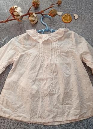 Блузка рубашка легка кофточка реглан 68/82/86 см3 фото