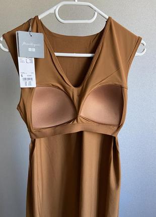 Приголомшливе, стильне плаття з вбудованим бра uniqlo, airism cotton sleeveless bra7 фото