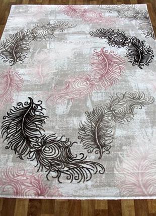 Акриловий килим, сірий килим з мікрофібри