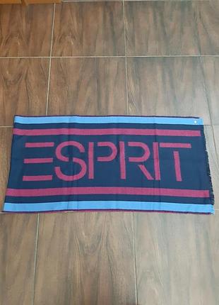 Теплий шарф з написом esprit