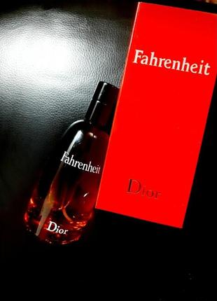 Cristian dior fahrenheit 100мл чоловіча туалетна вода, парфуми діор фаренгейт діор1 фото