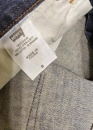 Сині джинсові шорти levis4 фото