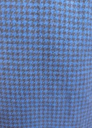 Винтажная шерстяная юбка в гусиную лапку винтаж ретро2 фото