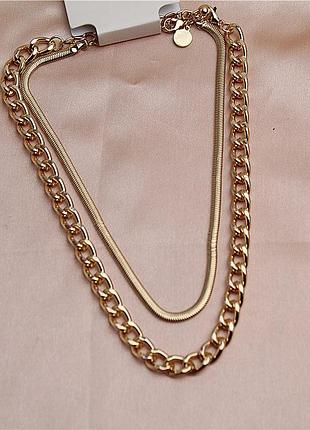 Стильные сет цепочек колье