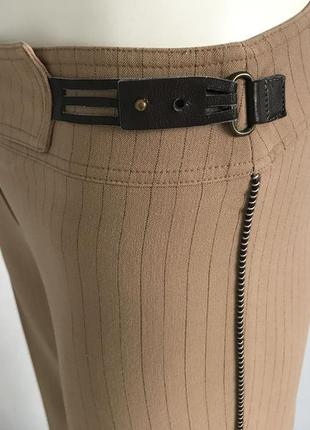 Відмінні штани з тонкої костюмної тканини з лампасами франція3 фото