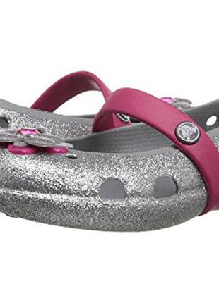 Сріблясті сгосѕ keeley glitter springtime flat р. євр. 19-20, устілка 11, 5см