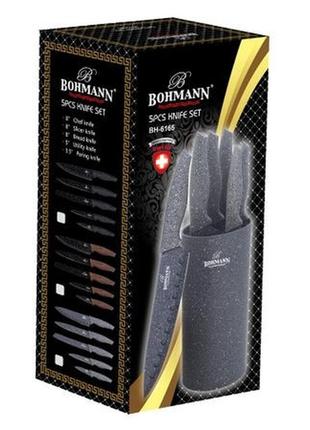 Набор ножей с подставкой bohmann 6165-bh (6 пр)2 фото