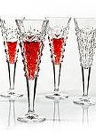 Набор бокалов для шампанского bohemia glacier 19j14/093k52/200 (200 мл, 6 шт)1 фото