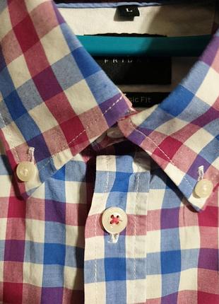 Яркая стильная рубашка в клетку adam friday