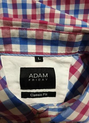 Яркая стильная рубашка в клетку adam friday