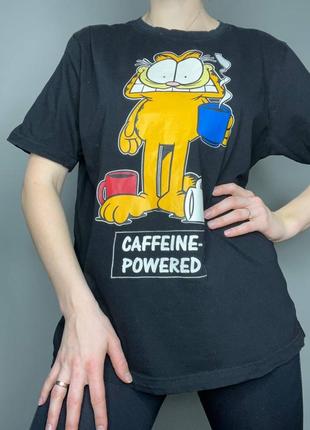 Футболка мужская c принтом garfield odie топ кофта майка
