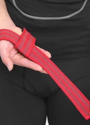 Лямки для страховки и усиления кистевого хвата для силовых упражнений на турнике, со...