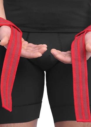 Лямки для страховки и усиления кистевого хвата для силовых упражнений на турнике, со...