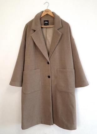 Пальто oversize с карманами6 фото