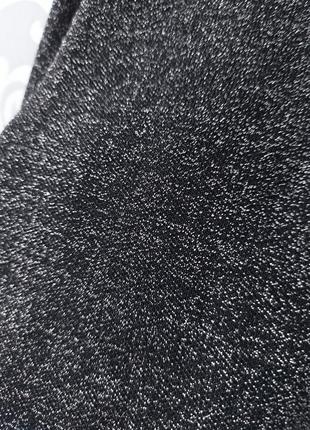 Чорний сріблястий вечірній теплий кроп топ кофта zara5 фото