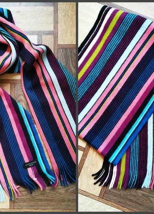Замечательный шарф в яркую полоску бренда из англии а.сhristensen.