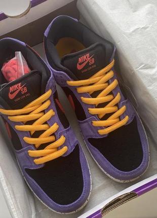 Кроссовки кеды nike jordan sb dunk low acg terra purple yellow10 фото