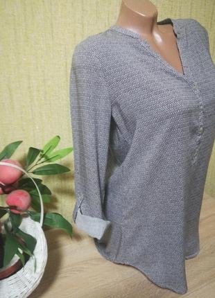 Легкая блуза в принт3 фото