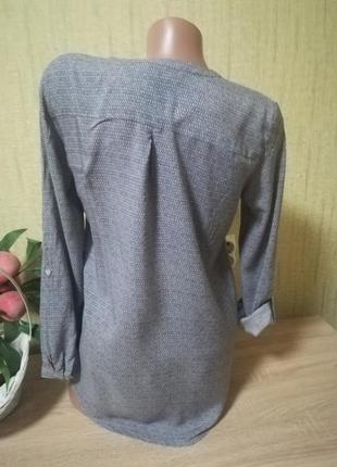Легкая блуза в принт4 фото