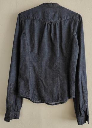 Джинсовая плотная рубашка zara 3