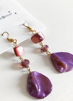 Сережки з камінчик les fees de bengale