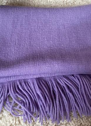 Лавандовый шарф m&s, фиолетовый шарф