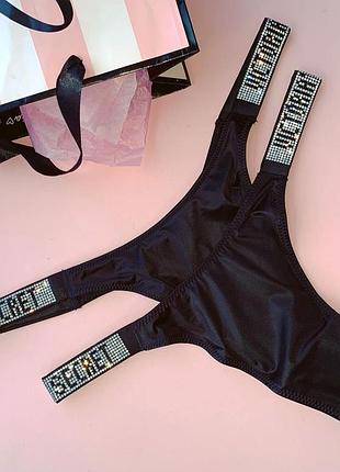 Трусики со стразами victoria's secret