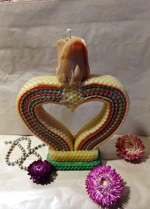 Свічка-валентинка