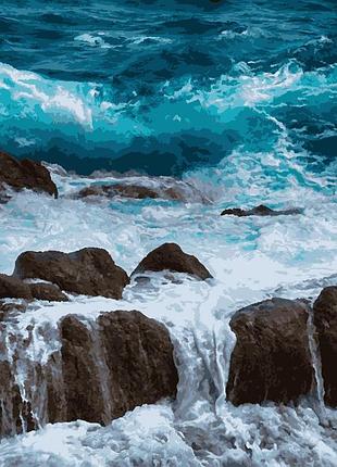 Картина за номерами море, скелі artissimo 40*50 pn2890