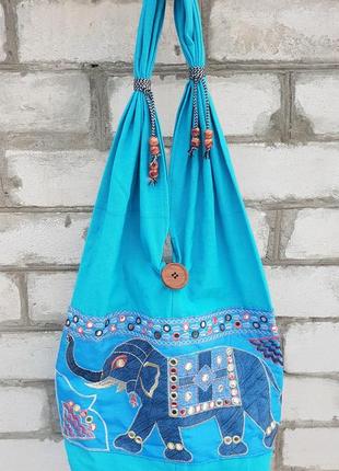 Текстильна сумка з паєтками