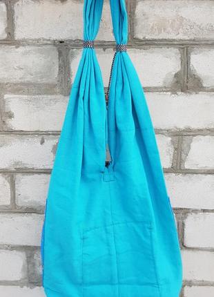 Текстильна сумка з паєтками7 фото