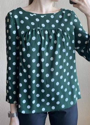 Блуза кофта в горох горошек mango h&m 8