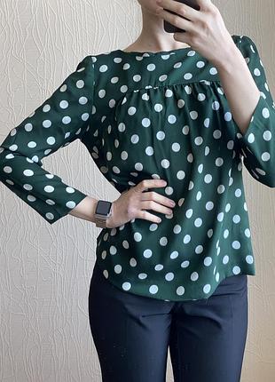 Блуза кофта в горох горошек mango h&m 5