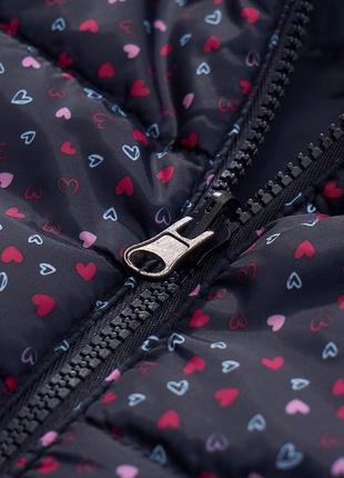 Демісезонна двостороння жилетка з капюшоном на дівчинку р. 98, topolino4 фото