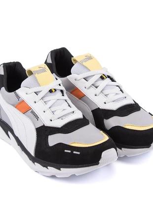 Мужские кожаные кроссовки puma runner1 фото