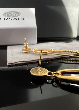 Серьги булавки в стиле версаче
