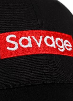 Кепка бейсболка savage черная 2, унисекс wuke one size6 фото