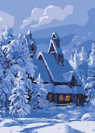 Картина за номерами зимовий будиночок artissimo 40*50 pn2727