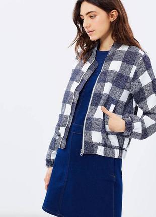 Бомбер,куртка,вітровка в клітку dorothy perkins