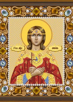 Набір для вишивання бісером нова слобода д 6159 св. мц. любов