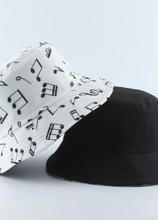 Панама двухсторонняя ноты (музыка), унисекс