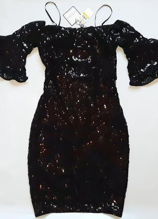 Феерическое нарядное платье футляр laundry by shelli segal размер 4 s-m3 фото