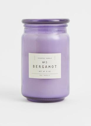 Ароматична свічка h&m home bergamot бергамот аромасвеча