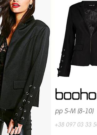 Стильный пиджак, блейзер, блайзер жакет - оригинал, boohoo, англия, размер s,8,442 фото
