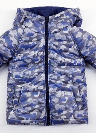 Детская демисезонная куртка для мальчика vitex 9999437 92-152(р) серый с синим