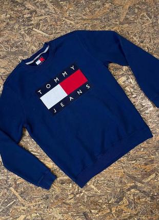 Мужской синий свитшот tommy hilfiger jeans