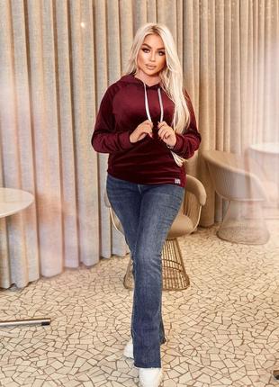 Худи велюр 42-48 р-р