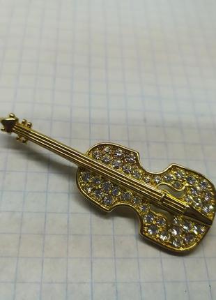 Брошь скрипка