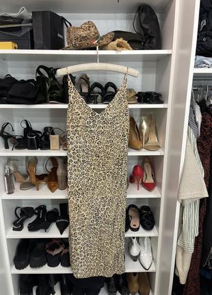 Denham платье слип комбинация леопардовое оригинал леопард принт3 фото
